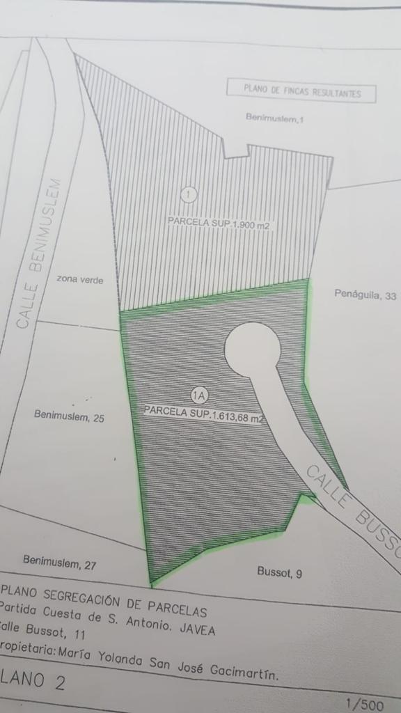 Land plot in Javea, Alicante, Spain No. 165395