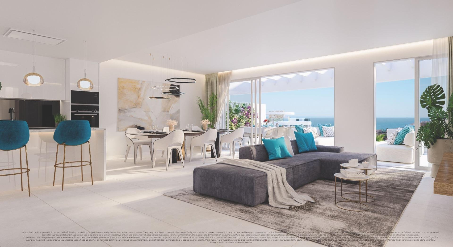Penthäuser in Mijas, Malaga, Spanien 3 Schlafzimmer, 121 m2 Nr. 169271