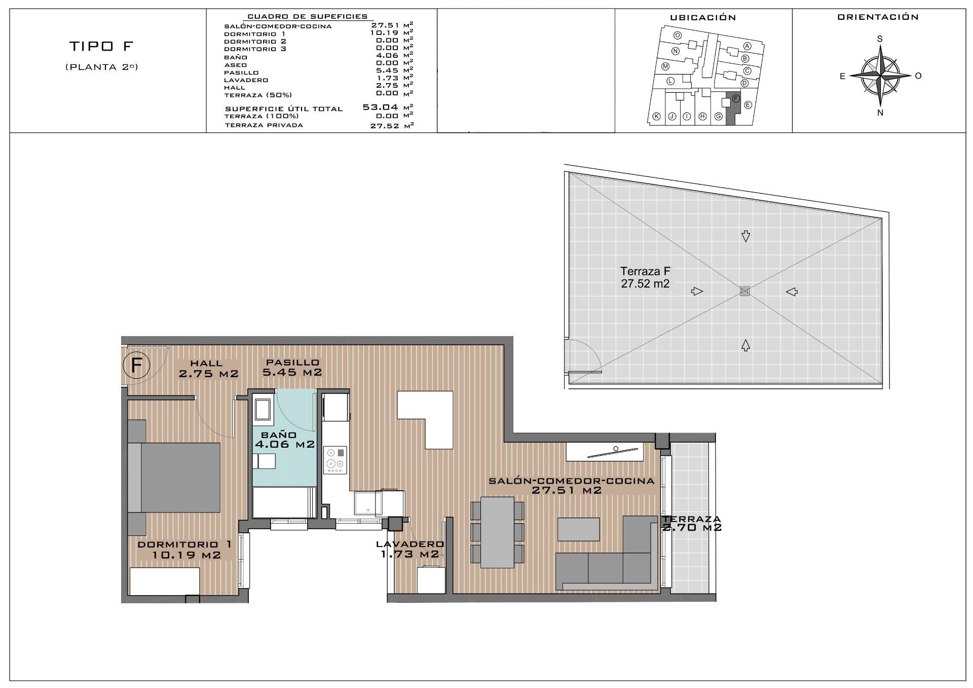 Penthouse in Algorfa, Alicante, Spain 1 bedroom, 57 sq.m. No. 183716