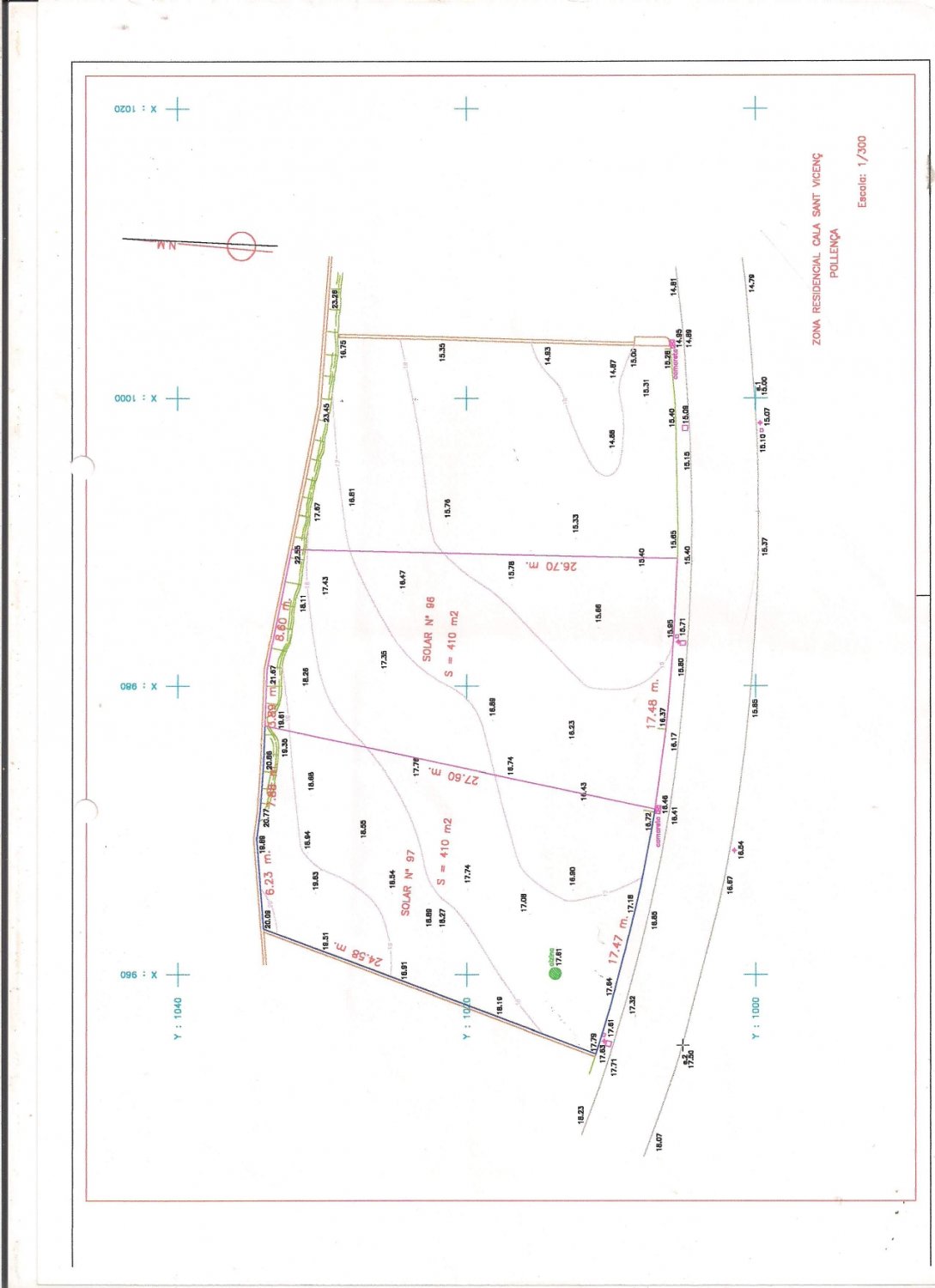 Land plot in Cala Sant Vicenc, Mallorca, Spain 820 sq.m. No. 102877