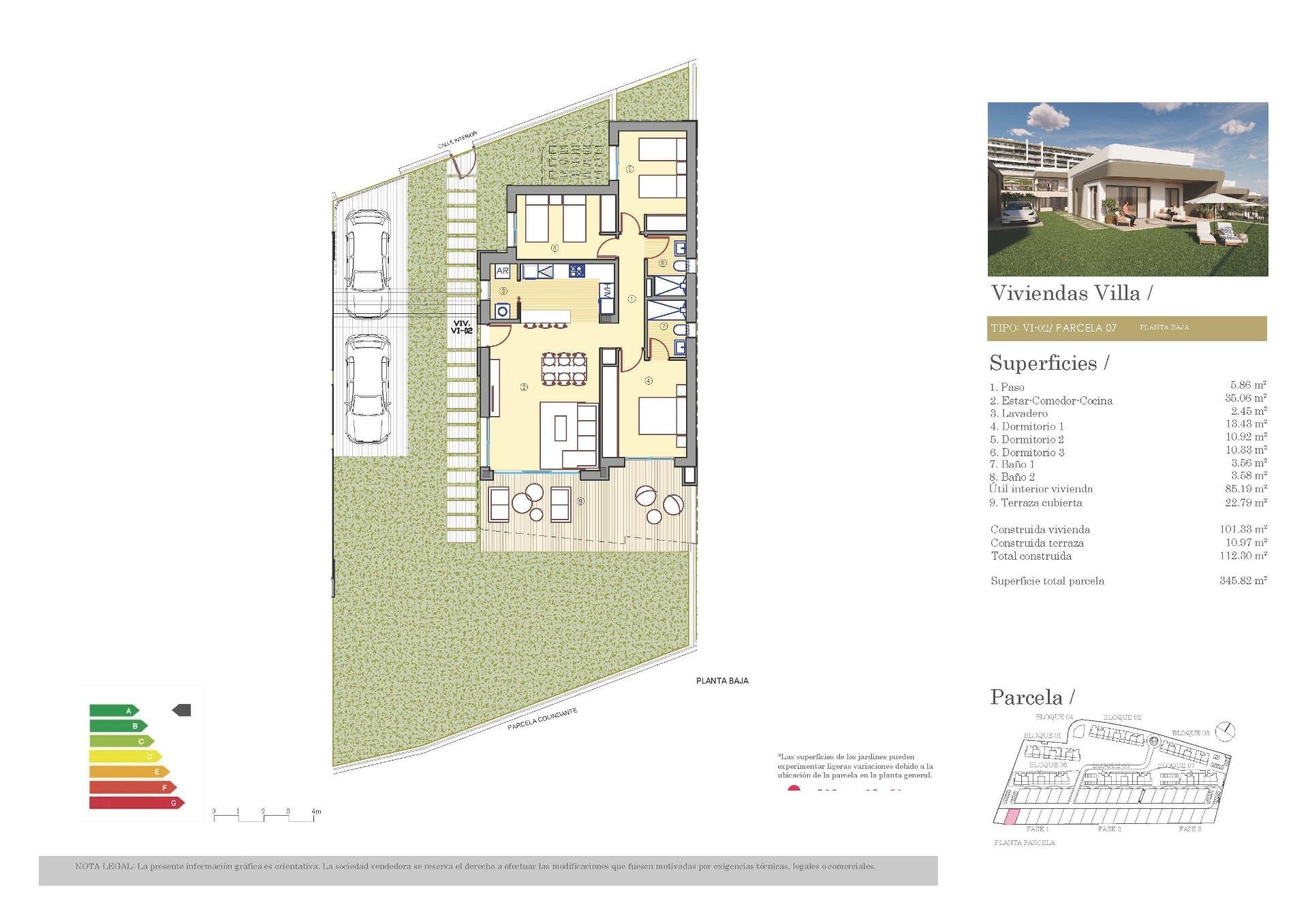 Villa à Mutxamel, Alicante, Espagne 3 chambres, 112 m2 No. 142330
