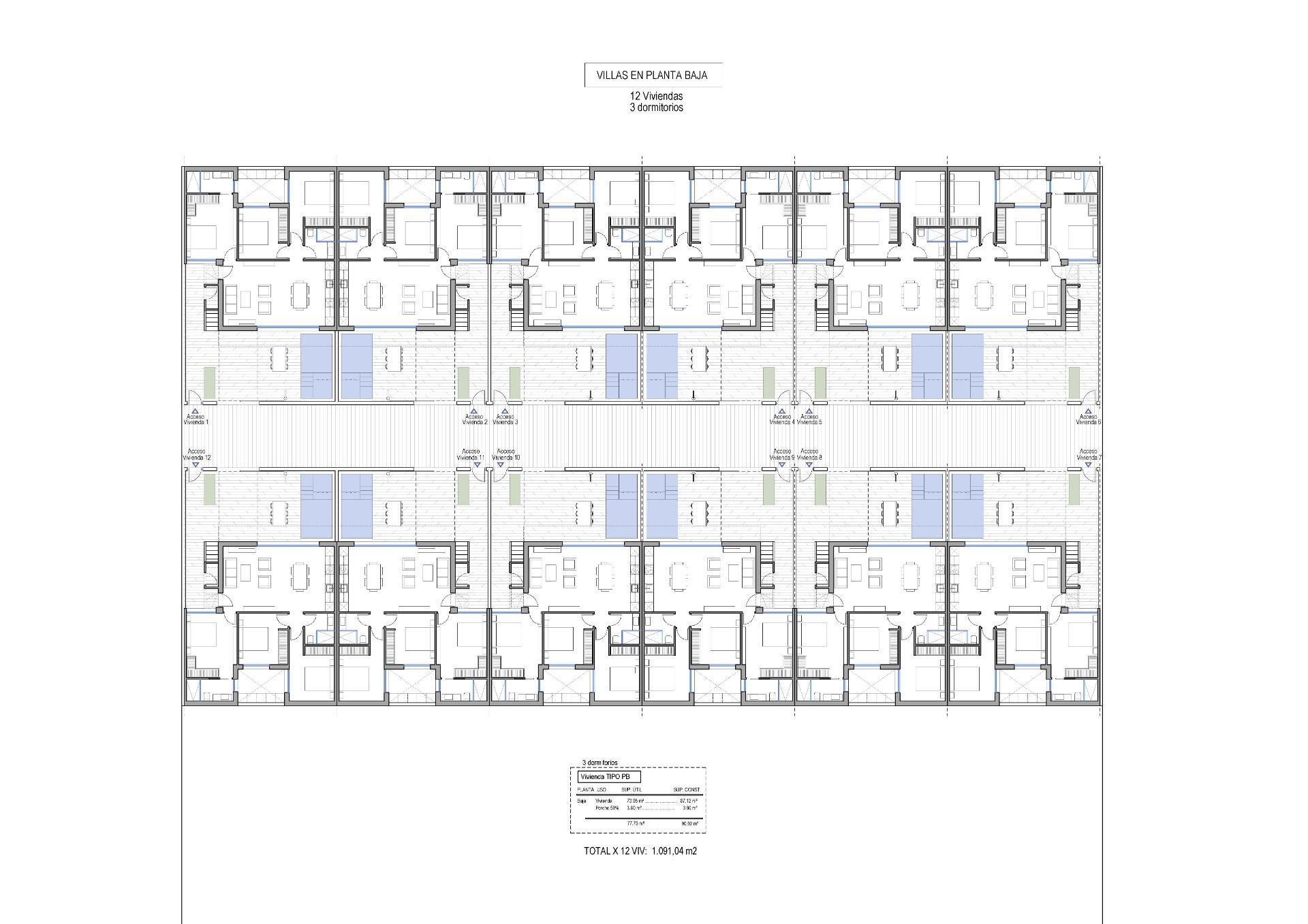 Dúplex en Alhama de Murcia, Murcia, España 3 dormitorios, 92 m2 No. 193622