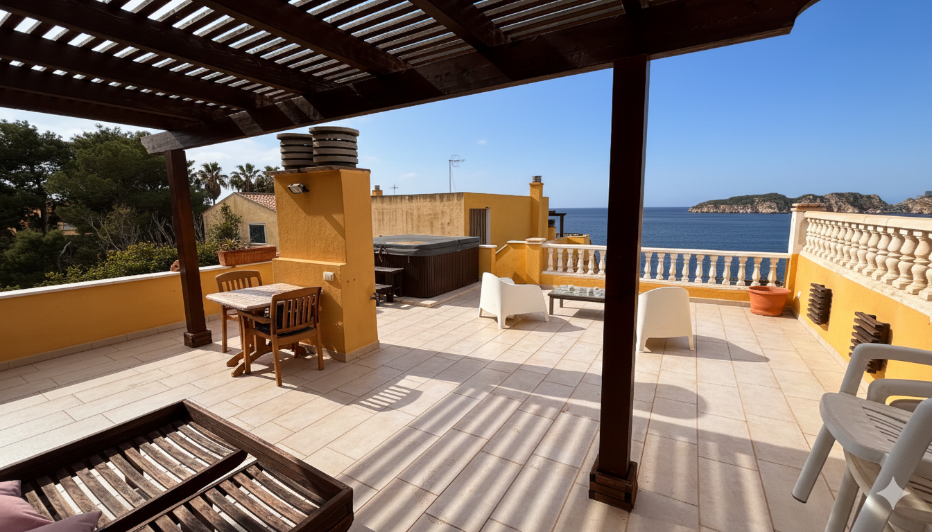 Penthouse w Nova Santa Ponsa, Mallorca, Hiszpania 2 sypialnie, 100 mkw. nr 147488