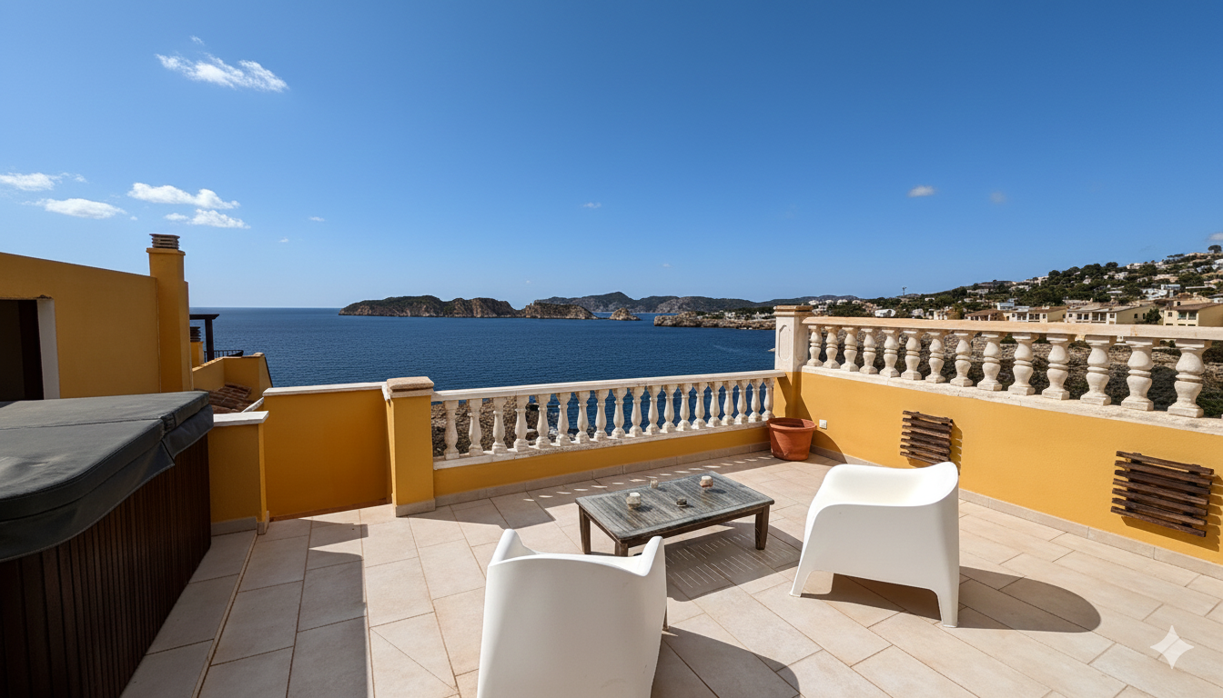 Penthouse w Nova Santa Ponsa, Mallorca, Hiszpania 2 sypialnie, 100 mkw. nr 147488
