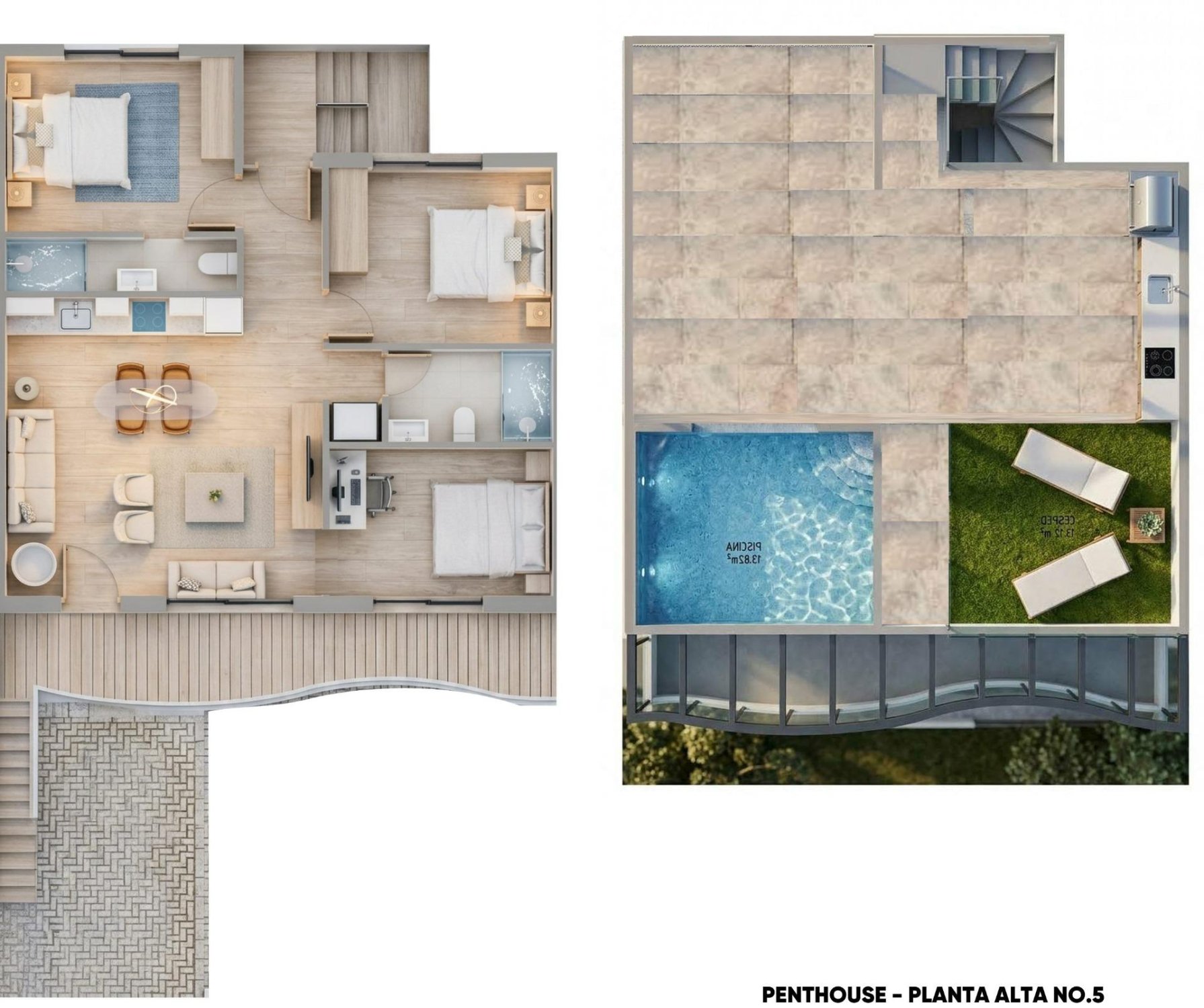 Bungalowi Pilar de la Horadada, Alicante, Espanja 3 makuuhuonetta, 84 m2 No. 179774