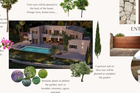 Hus i Sant Llorenc Des Cardassar, Mallorca, Spanien 7 sovrum, 600 kvm. Nr. 195145