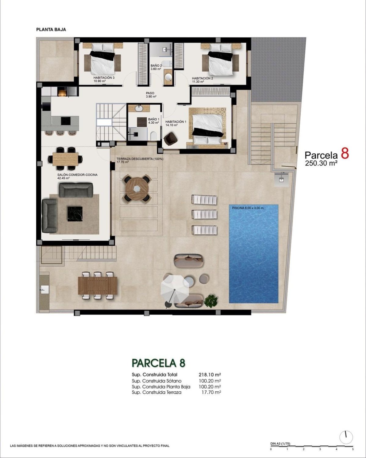 Villa en Ciudad Quesada, Alicante, España 3 dormitorios, 218 m2 No. 180395