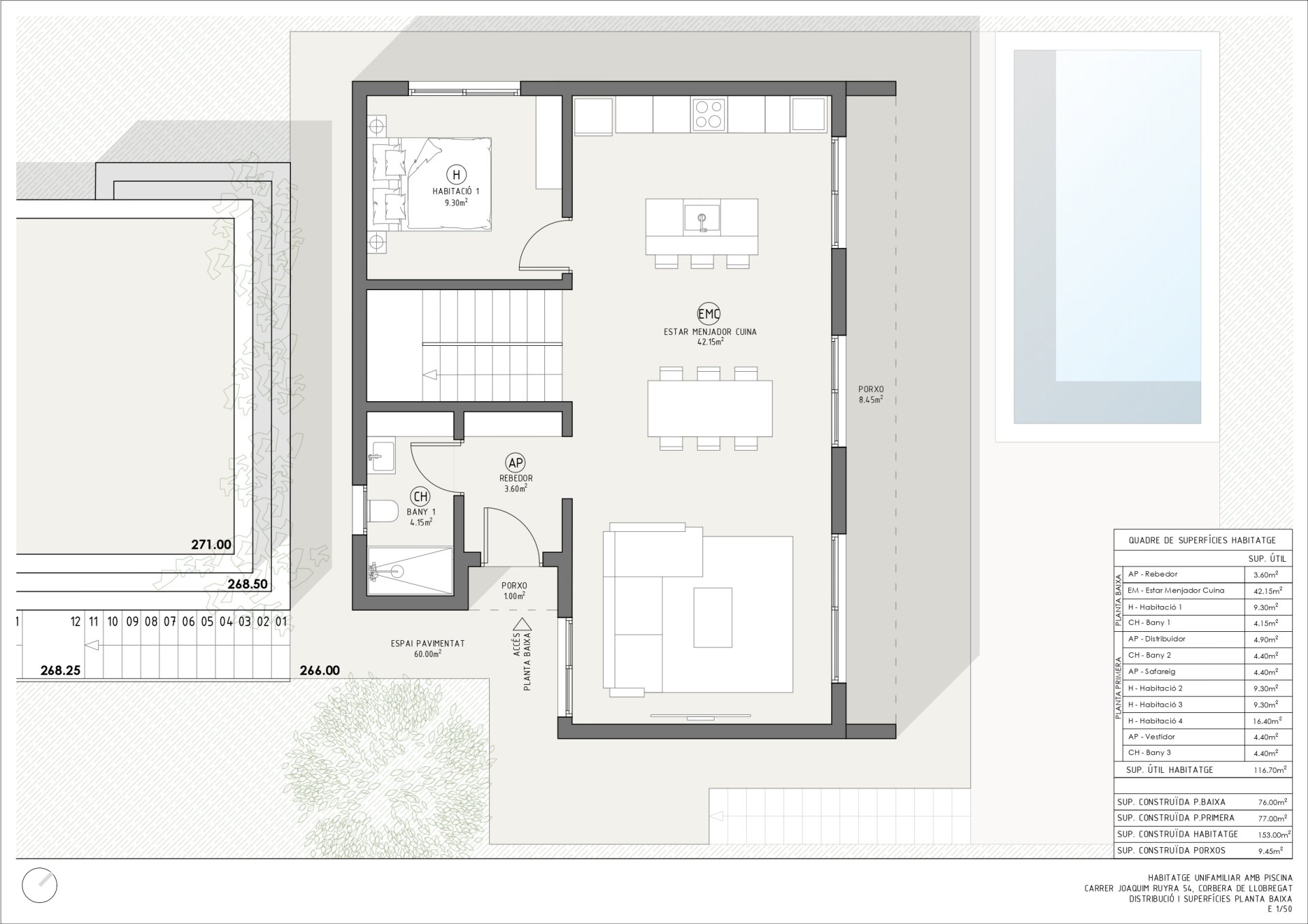 Māja Corbera de Llobregat, Barcelona, Spānijā 4 istabas, 152 m2 Nr. 167744