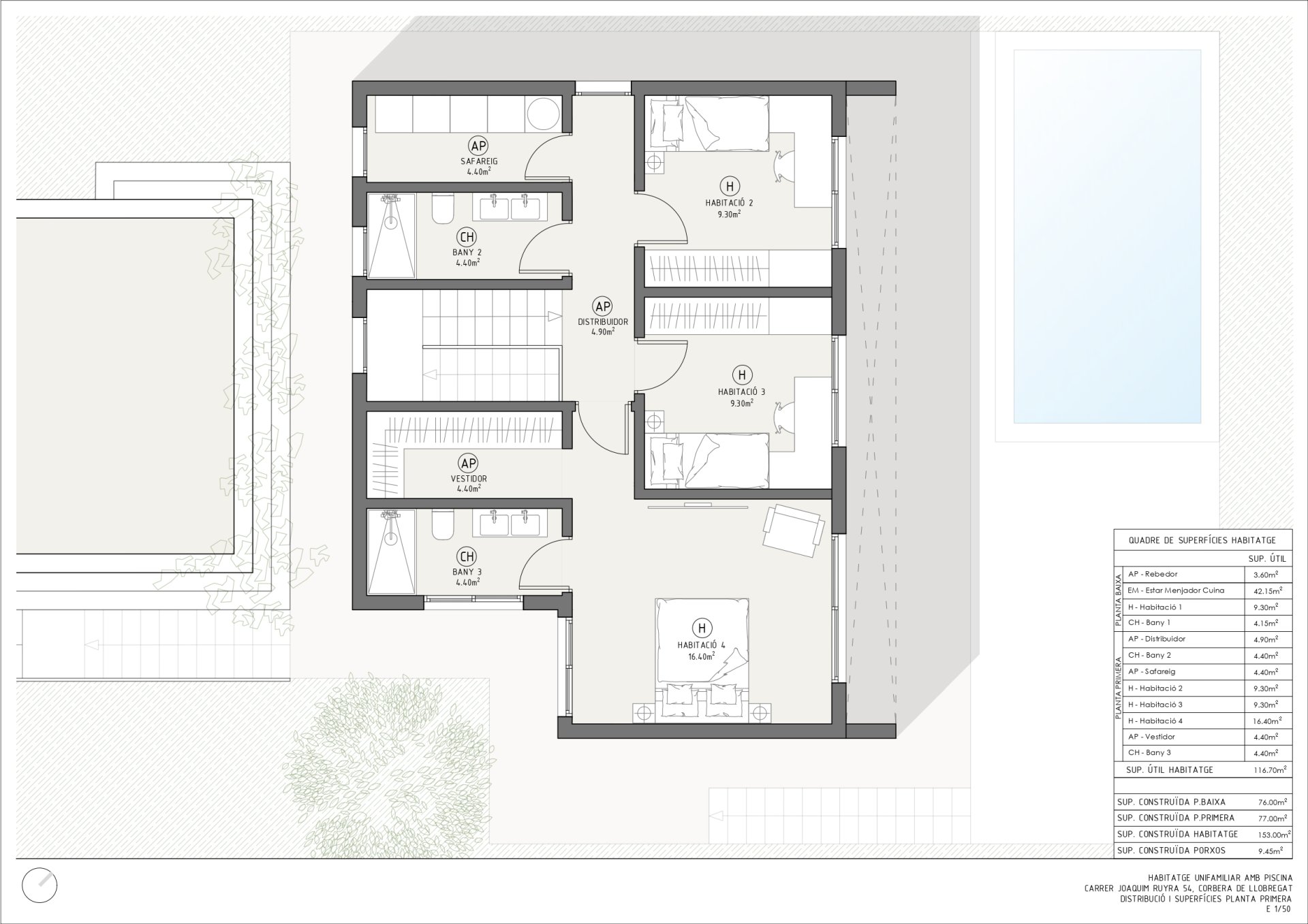 Māja Corbera de Llobregat, Barcelona, Spānijā 4 istabas, 152 m2 Nr. 167744