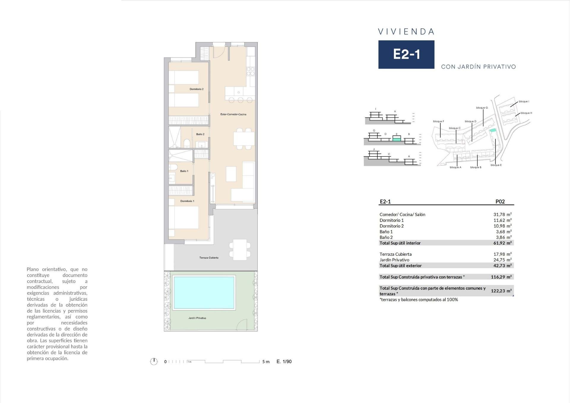 Dzīvoklis L'Alfàs del Pi, Alicante, Spānijā 2 istabas, 73 m2 Nr. 187084