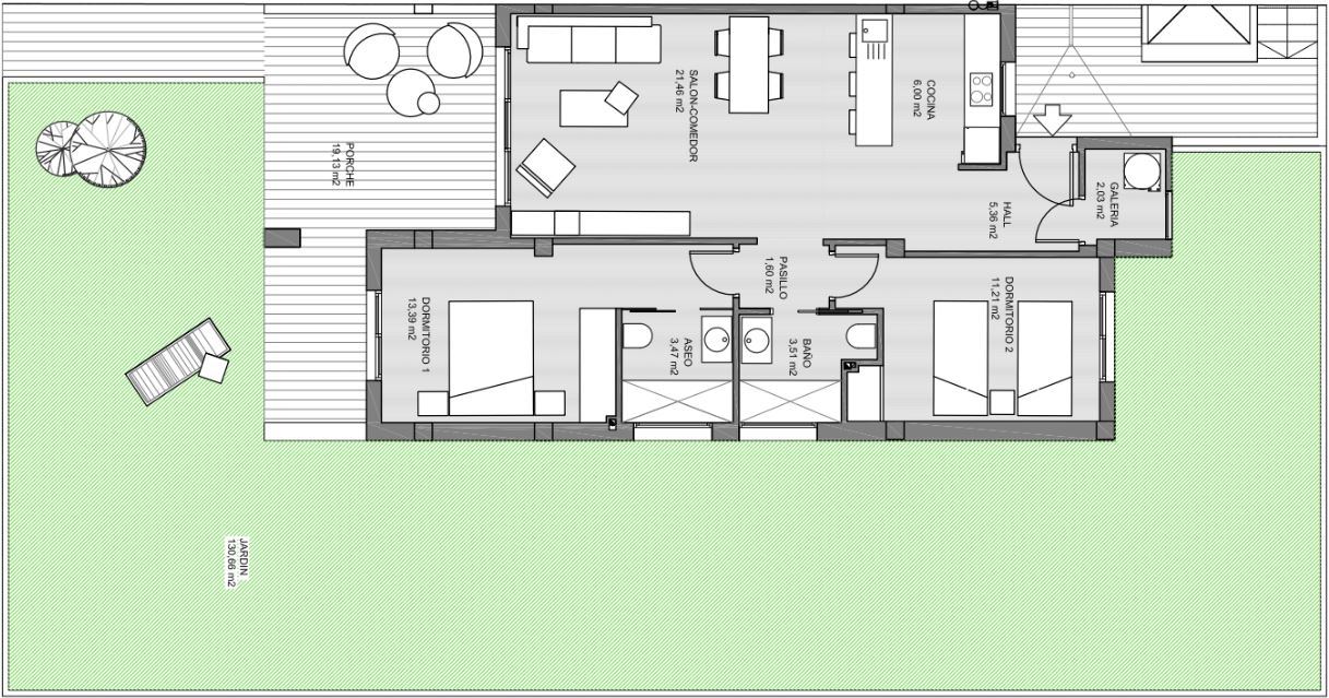 Apartment in Area Beach III, Guardamar del Segura, Alicante, Spain 2 bedrooms, 99.6 sq.m. No. 96761