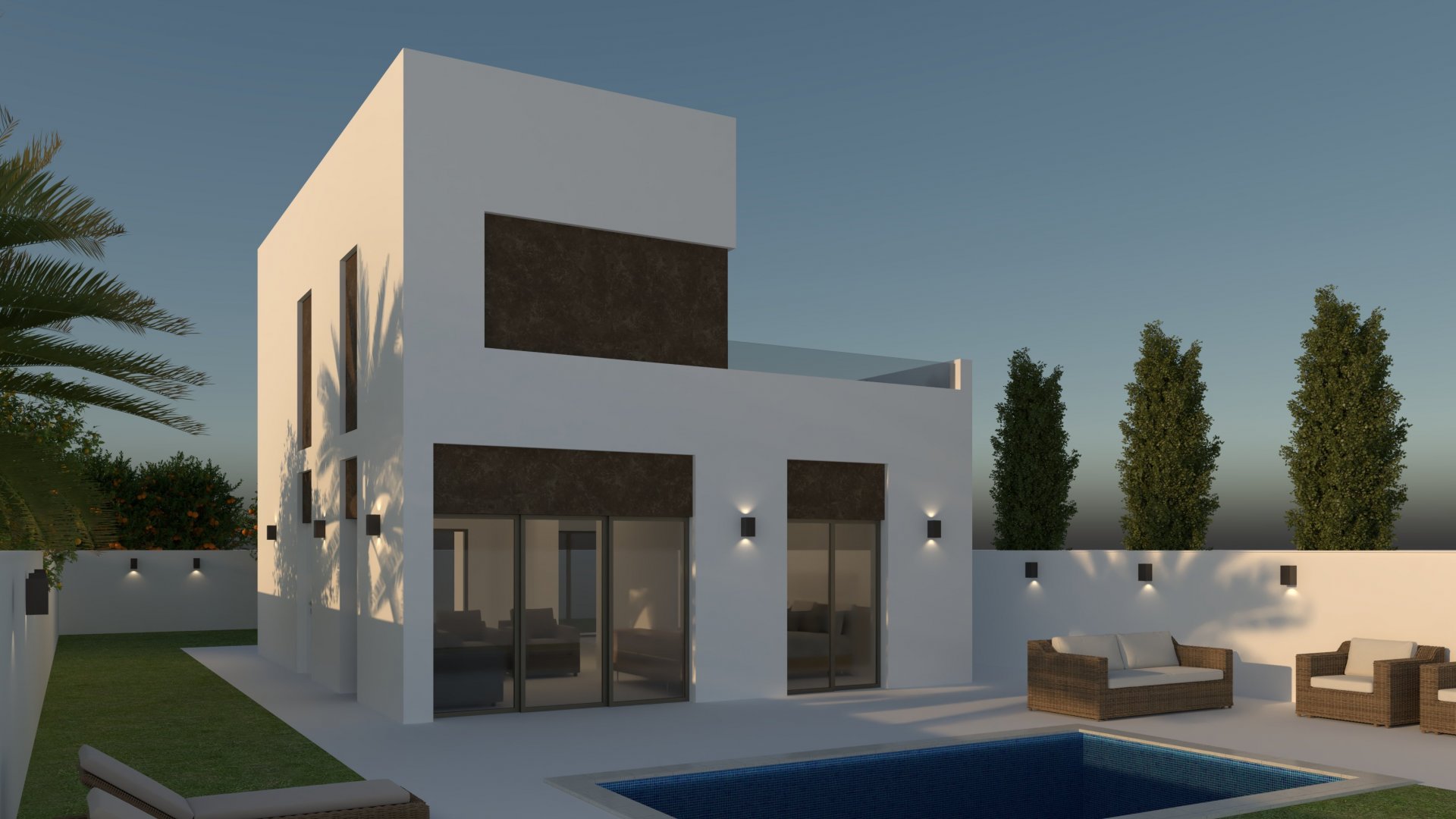 Villa in Dona Pepa, Alicante, Spain 3 bedrooms, 114 sq.m. No. 110211