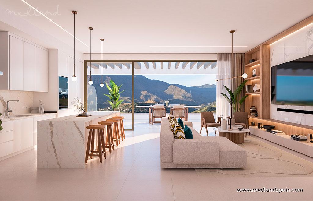 Appartamento a Estepona, Malaga, Spagna 3 camere da letto, 113 mq. N° 132971