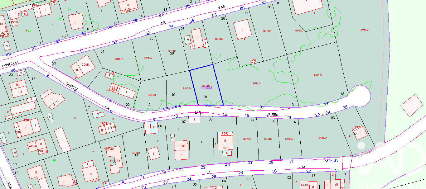 Terreno a Sant Pere de Ribes, Barcelona, Spagna 489 mq. N° 185002