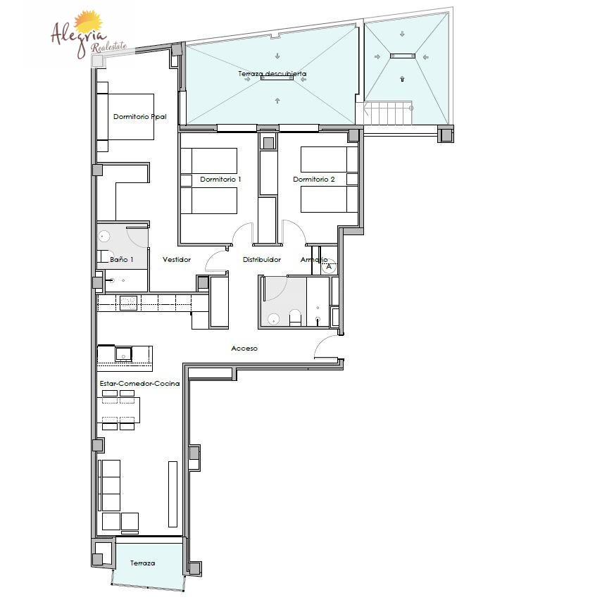Dzīvoklis Valencia, Spānijā 2 istabas, 109.6 m2 Nr. 168629
