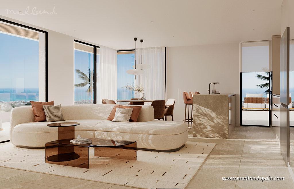 Apartamento en Mijas, Málaga, España 2 dormitorios, 80 m2 No. 191682