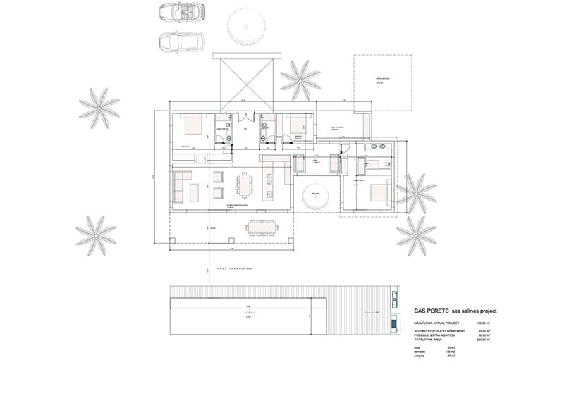 Villa en Ses Salines, Mallorca, España 5 dormitorios, 230 m2 No. 143760
