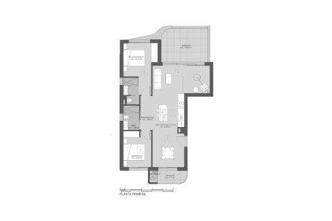 Layout 3 bedrooms, 102.3 sq.m. in Golden Green Apartments in Los Alcázares, Murcia, Spain No. 156204