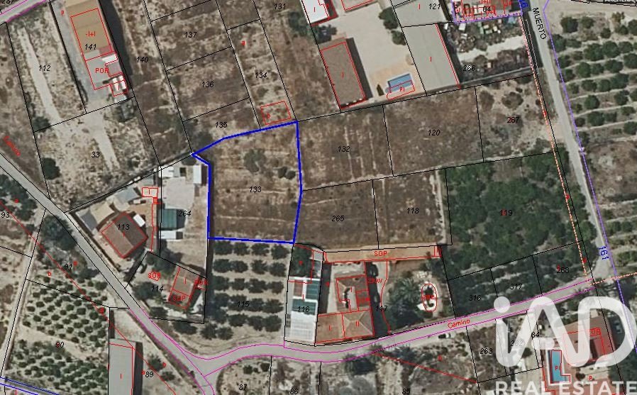 Land plot in Archena, Murcia, Spain 1081 sq.m. No. 184840