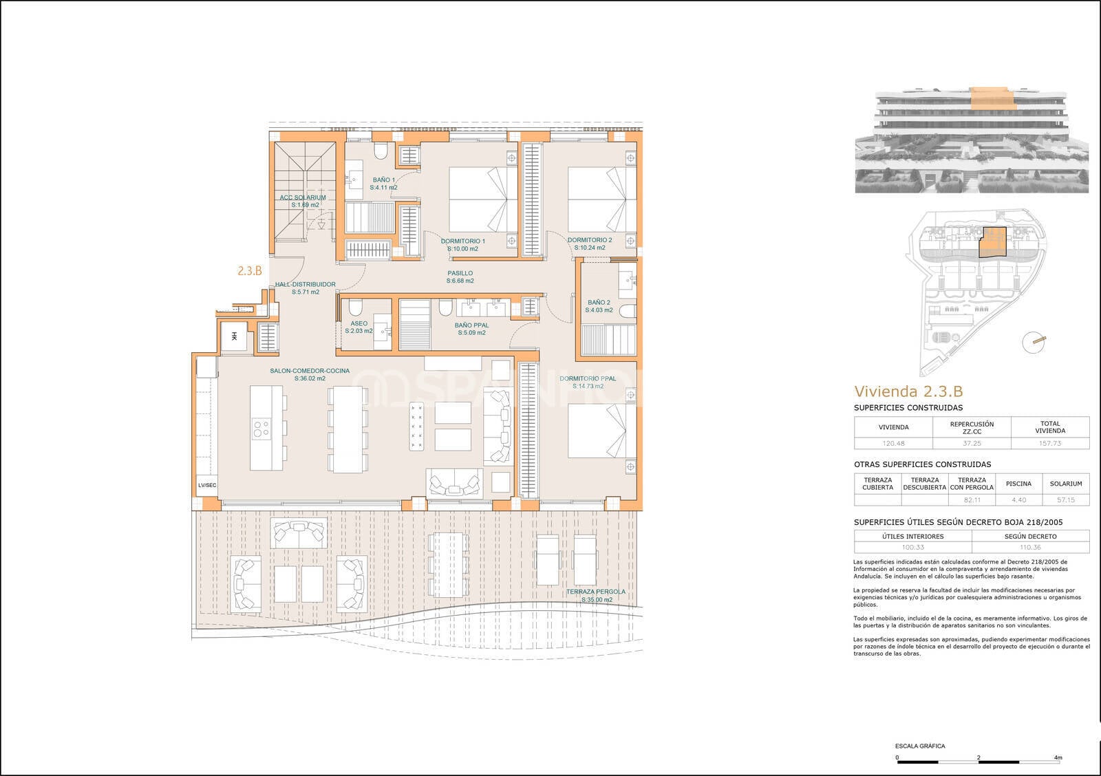 Apartamento en Mijas, Málaga, España 3 dormitorios, 98 m2 No. 164833
