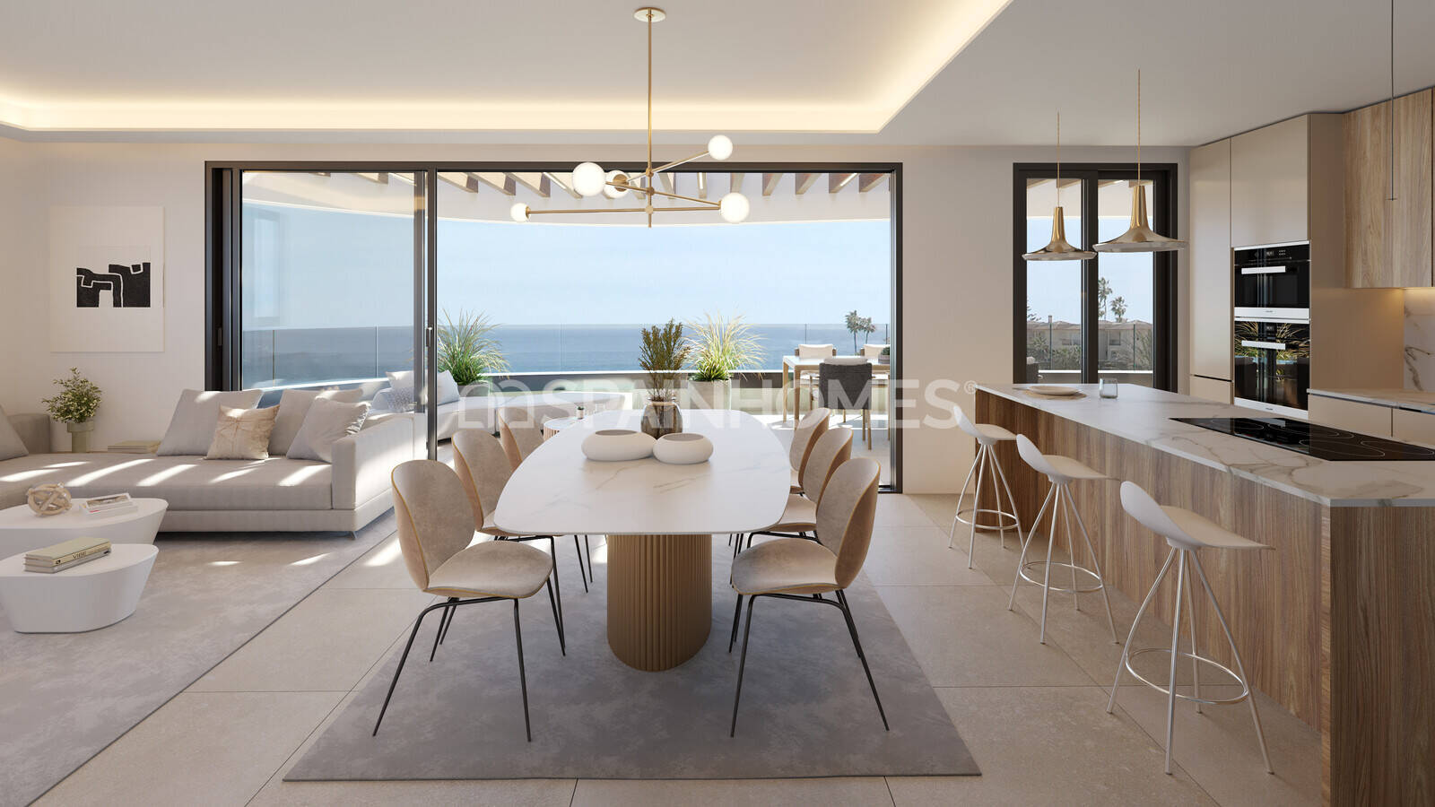 Apartamento en Mijas, Málaga, España 3 dormitorios, 98 m2 No. 164833