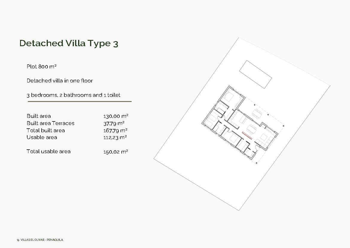 Villa in Penaguila, Alicante, Spanien 3 Schlafzimmer, 130 m2 Nr. 170597