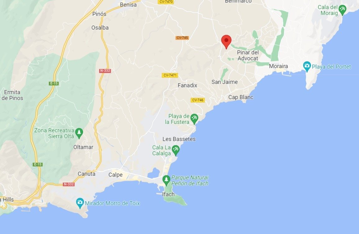 Huoneisto Moraira, Alicante, Espanja 4 makuuhuonetta, 424 m2 No. 165079