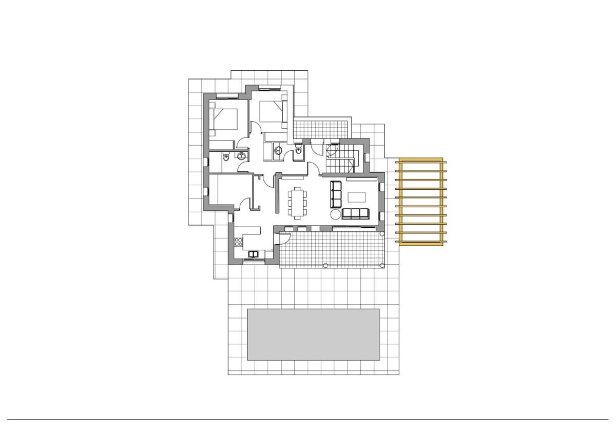Villa i Calpe, Alicante, Spanien 3 sovrum, 154 kvm. Nr. 80785