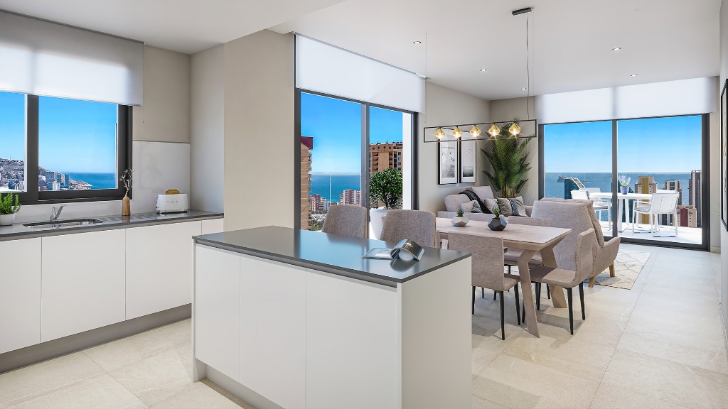 Huoneisto Benidorm, Alicante, Espanja 2 makuuhuonetta, 74 m2 No. 144985