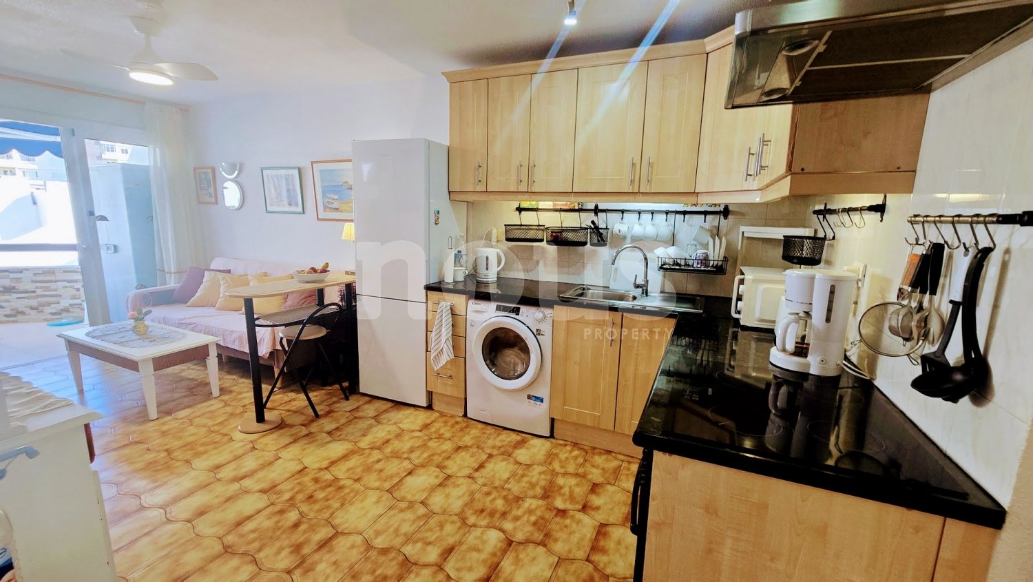 Dzīvoklis Los Cristianos, Tenerife, Spānijā 2 istabas, 46 m2 Nr. 155429