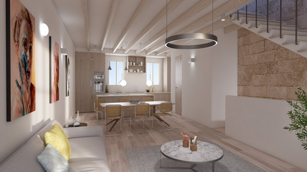 Kaupunkipientalo Palma de Majorca, Mallorca, Espanja 2 makuuhuonetta, 132 m2 No. 109933