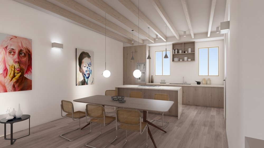 Kaupunkipientalo Palma de Majorca, Mallorca, Espanja 2 makuuhuonetta, 132 m2 No. 109933