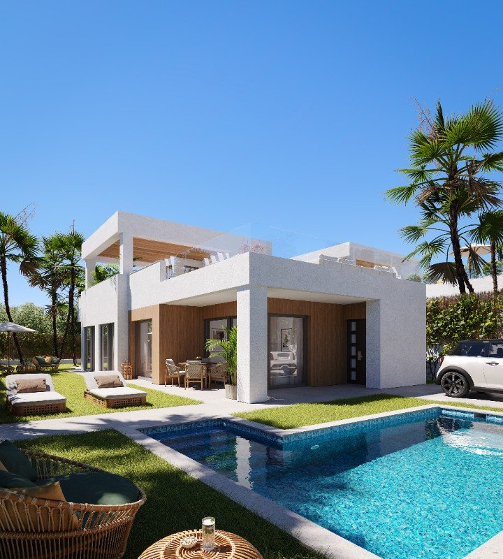 Villa i Finestrat, Alicante, Spanien 3 sovrum, 137 kvm. Nr. 145047