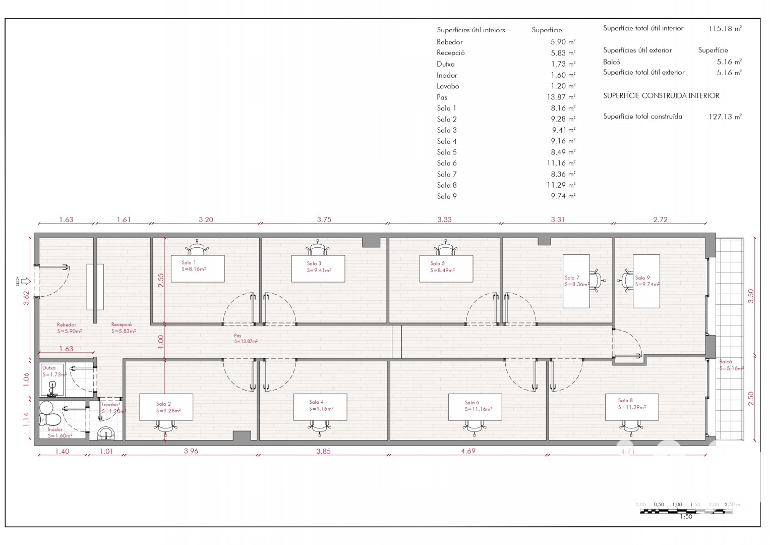 Komerciāls īpašums Barcelona, Spānijā 139 m2 Nr. 195722