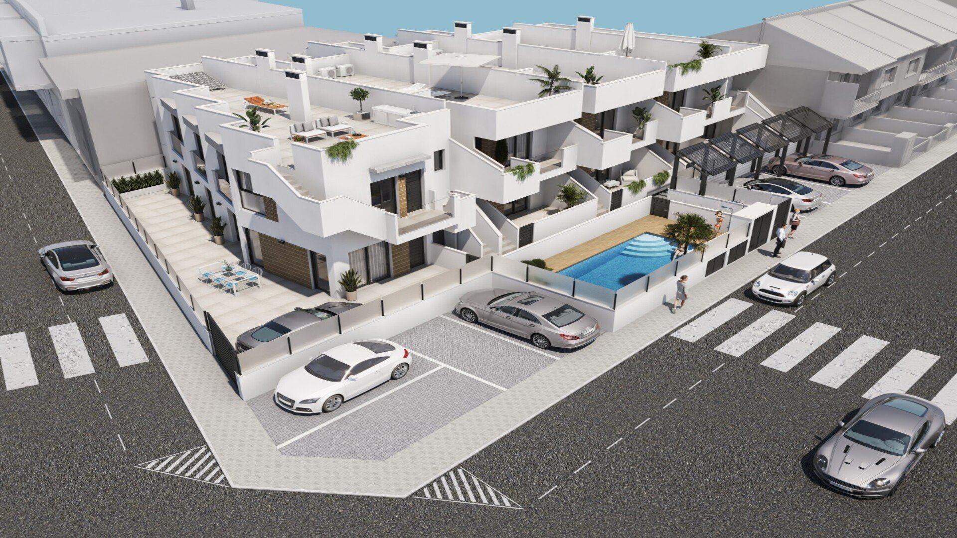 Bungalow en Villas Joblan 2, San Pedro del Pinatar, Murcia, España 3 dormitorios, 86.9 m2 No. 148438