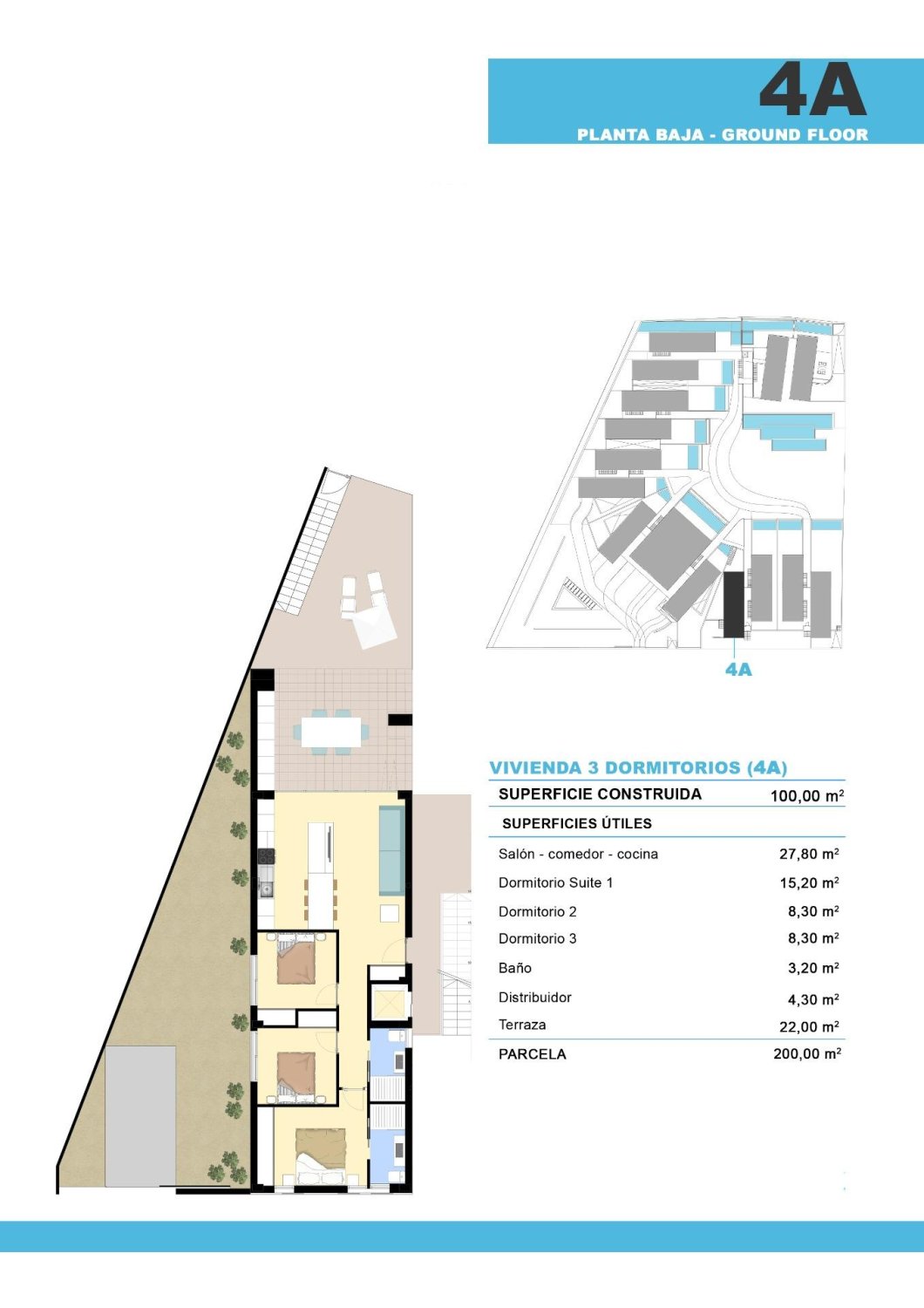 Bungalow w Ciudad Quesada, Alicante, Hiszpania 3 sypialnie, 80 mkw. nr 165253
