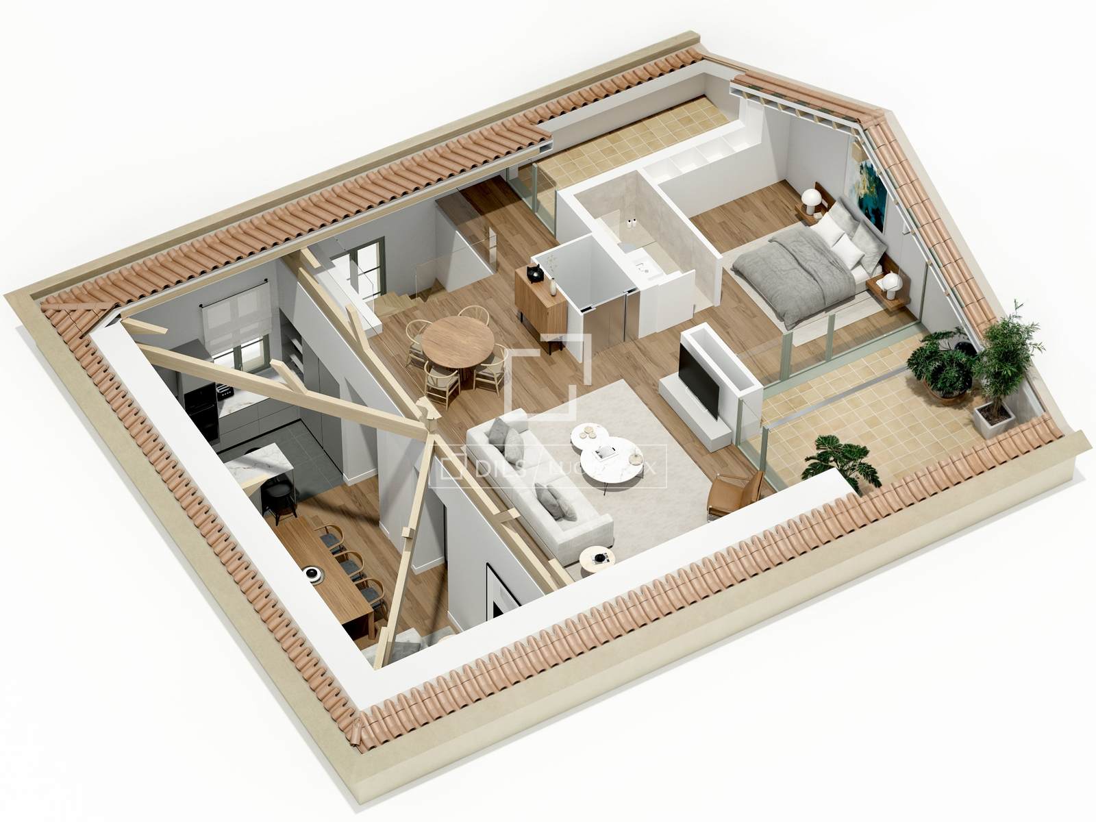 Huoneisto Sant Just Desvern, Barcelona, Espanja 4 makuuhuonetta, 223 m2 No. 150632