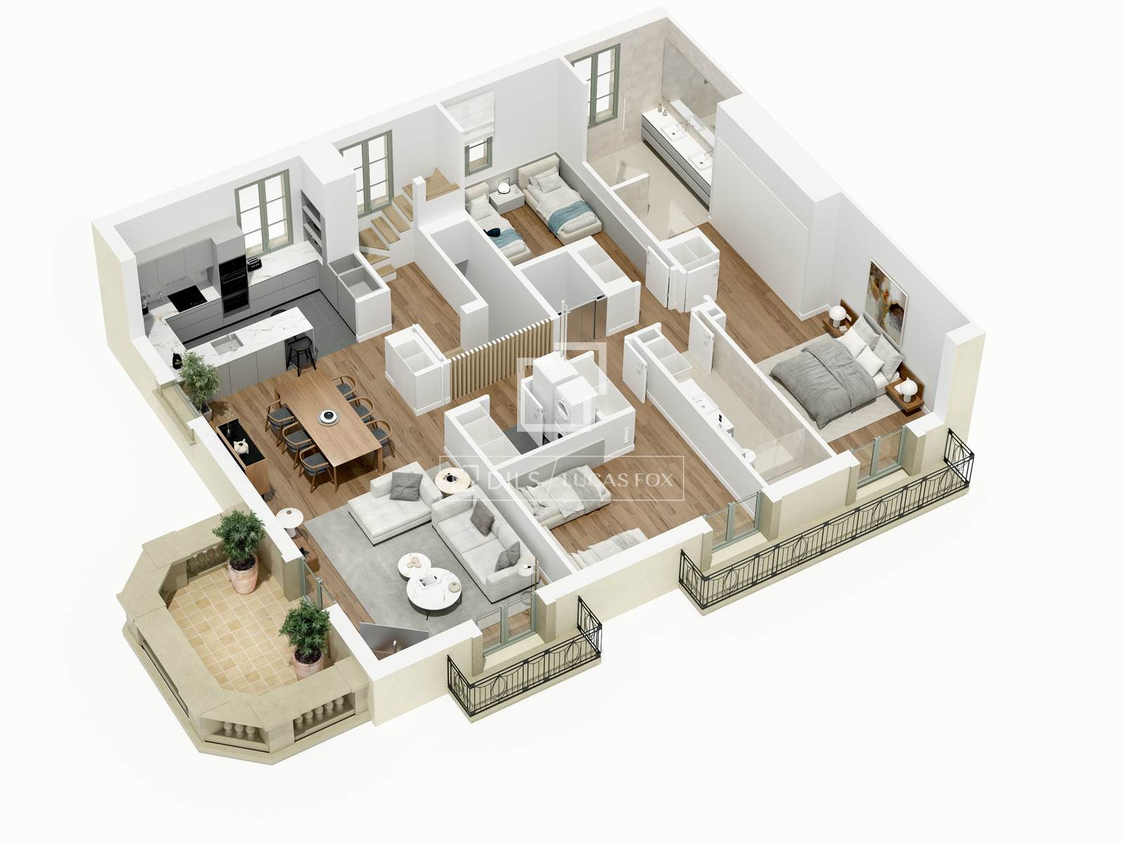 Huoneisto Sant Just Desvern, Barcelona, Espanja 4 makuuhuonetta, 223 m2 No. 150632