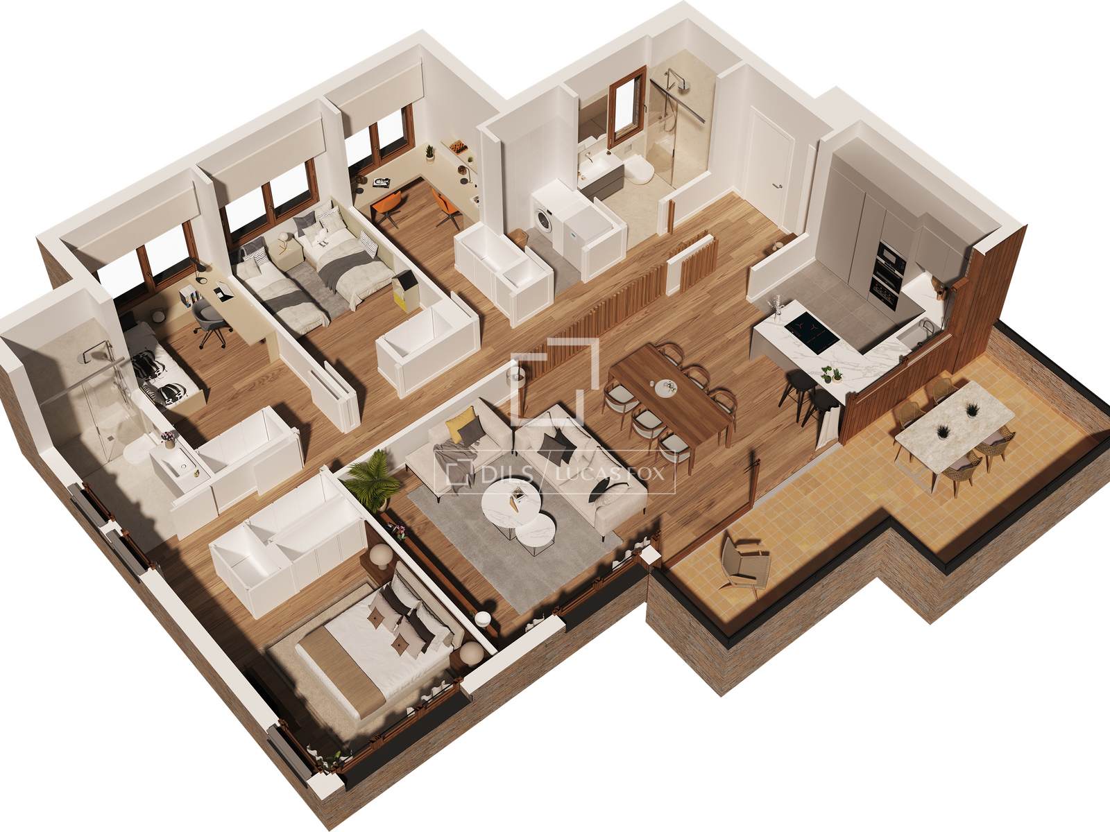 Apartment à Sant Just Desvern, Barcelona, Espagne 4 chambres, 117 m2 No. 150635