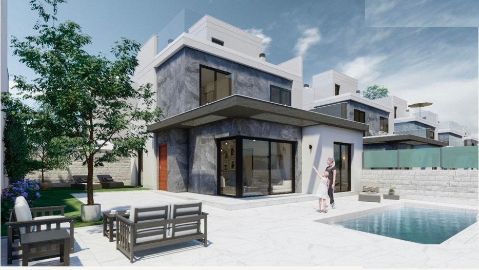 Villa a Pilar de la Horadada, Alicante, Spagna 3 camere da letto, 181 mq. N° 145175