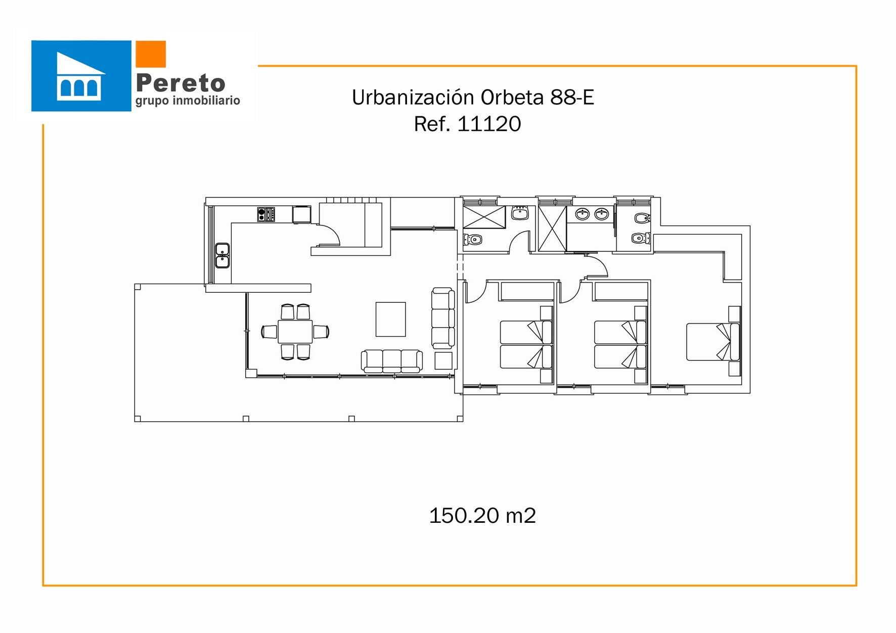 Villa Orba, Alicante, Spānijā 3 istabas, 150 m2 Nr. 80492