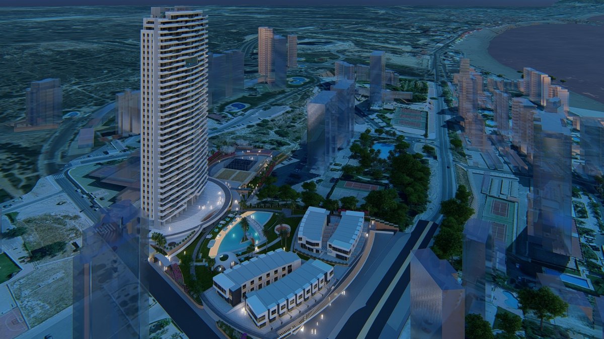 Lägenhet i Finestrat, Alicante, Spanien 2 sovrum, 103 kvm. Nr. 164978