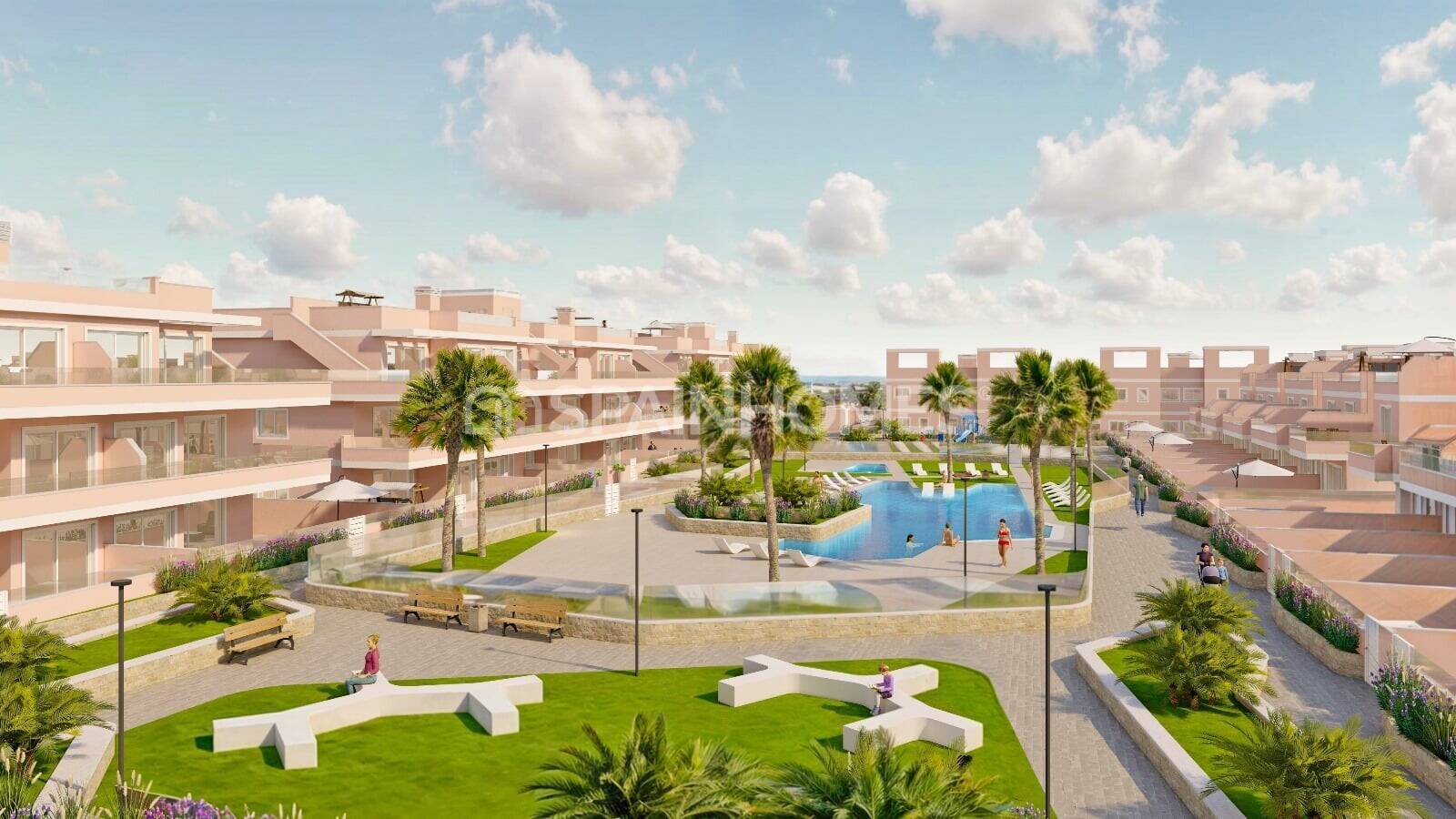 Lägenhet i Pilar de la Horadada, Alicante, Spanien 3 sovrum, 77 kvm. Nr. 160539