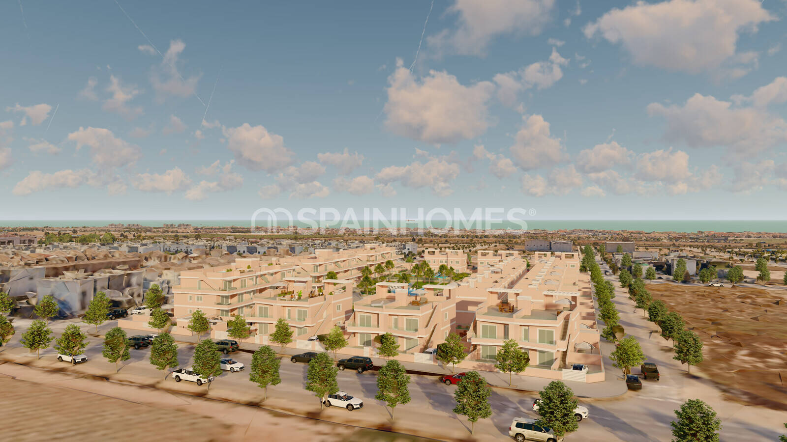 Lägenhet i Pilar de la Horadada, Alicante, Spanien 3 sovrum, 77 kvm. Nr. 160539