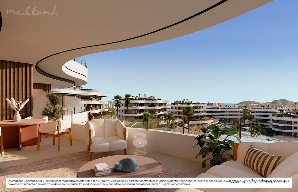 Wohnung in Finestrat, Alicante, Spanien 2 Schlafzimmer, 88 m2 Nr. 192955
