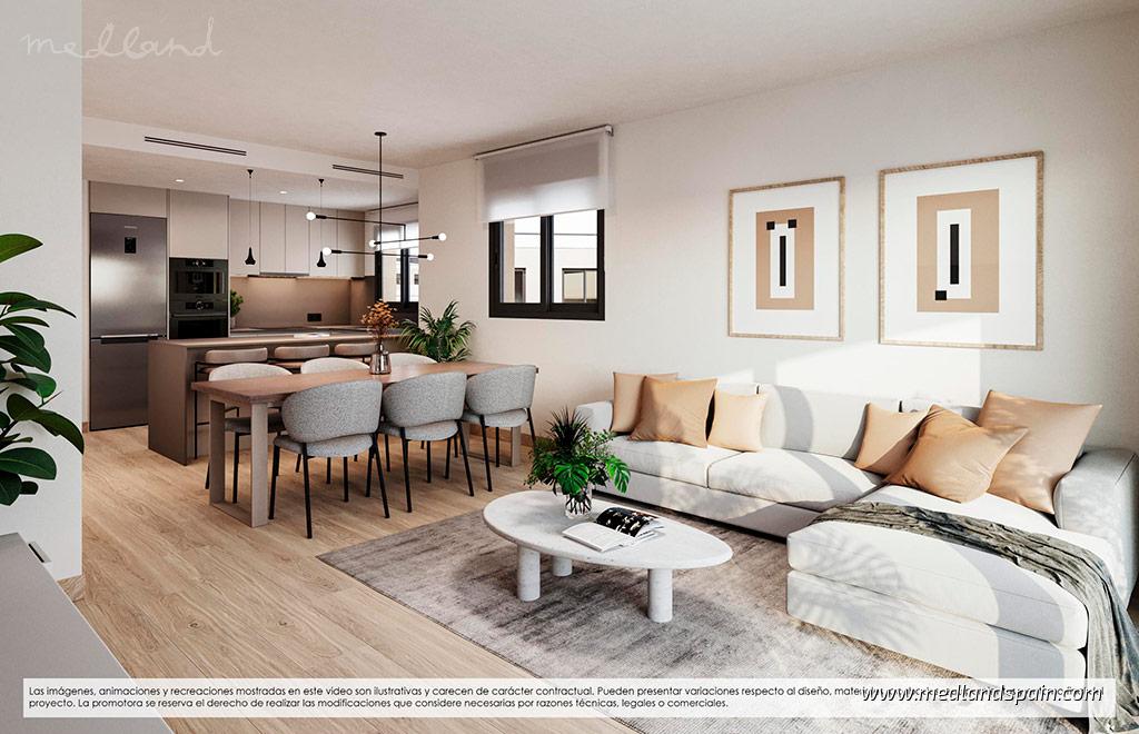 Apartment in Finestrat, Alicante, Spain 3 bedrooms, 130 sq.m. No. 192959