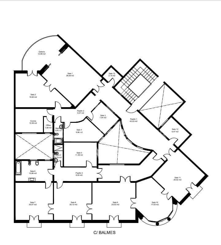 Офис в Барселона, Испания 320м2 №179220