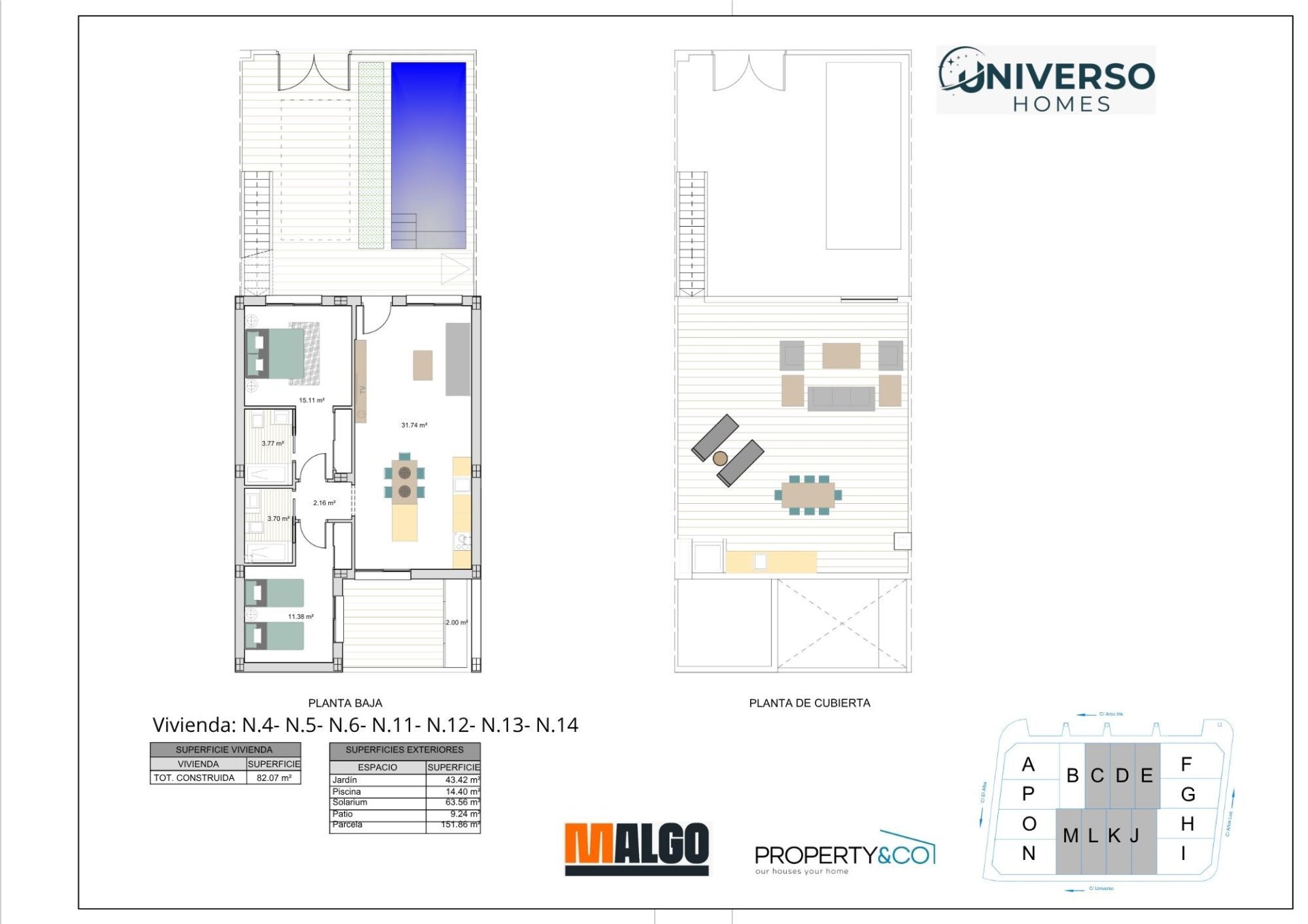 Villa Roldan, Murcia, Spānijā 2 istabas, 82 m2 Nr. 189419
