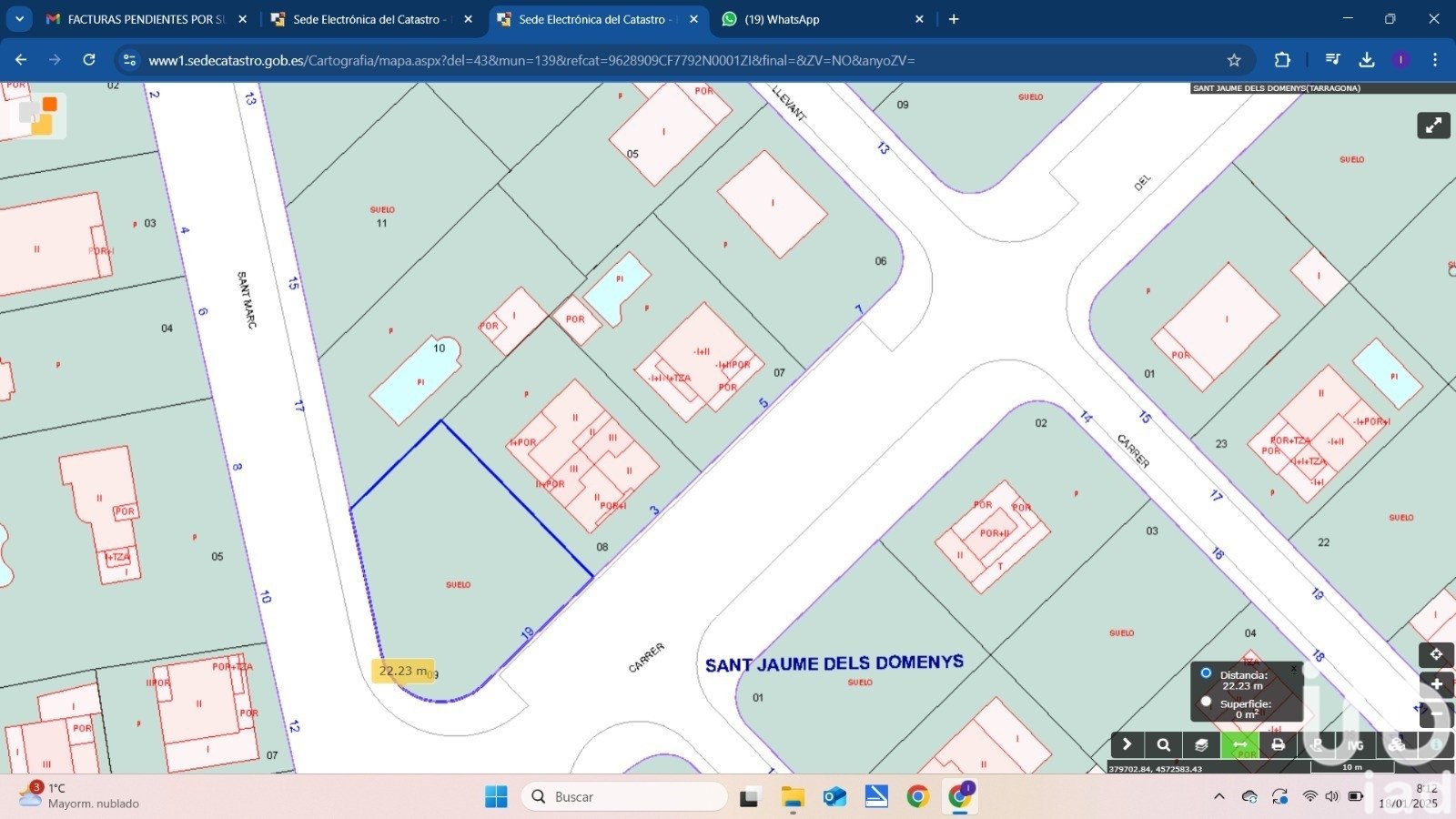Land plot in Sant Jaume dels Domenys, Tarragona, Spain 560 sq.m. No. 186031