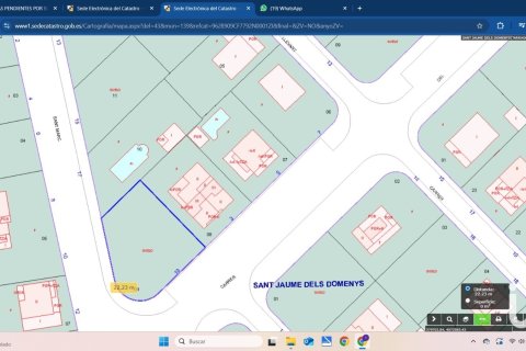 Land plot à Sant Jaume dels Domenys, Tarragona, Espagne 560 m2 No. 186031